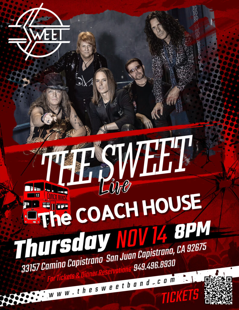 THE SWEET LIVE at the Coach House November 14, 2024